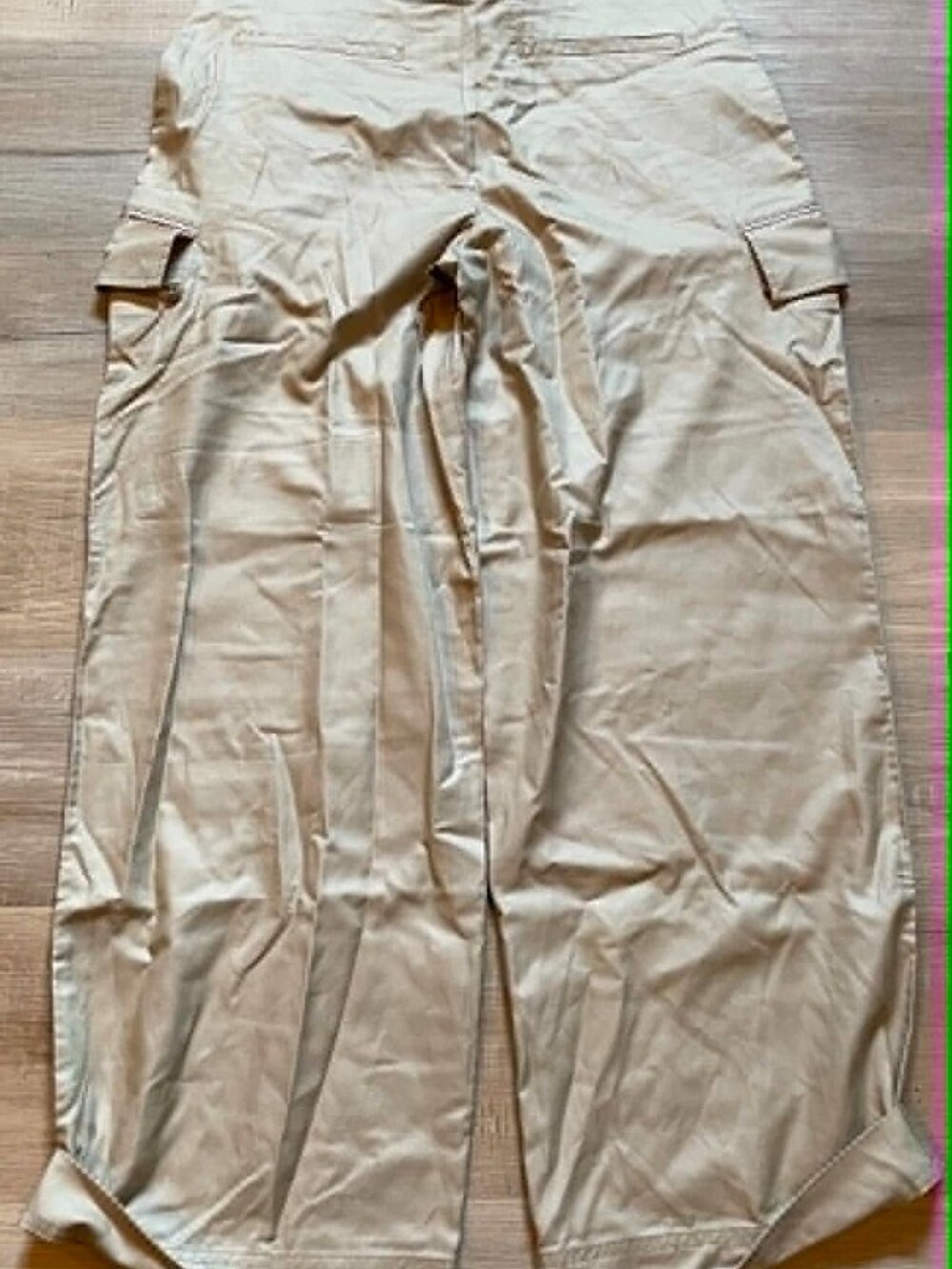 Banana Republic Beige High Rise Wide Leg Cargo Pants 12 NEW - Picture 9 of 9